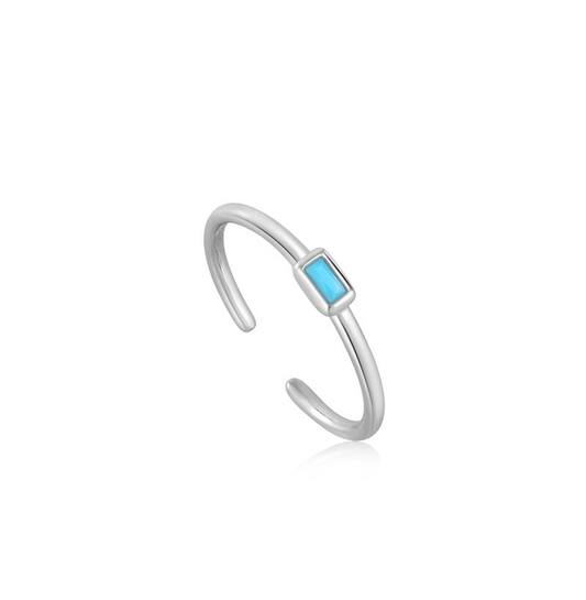 Into The Blue - Ringe - Silber / rhodiniert - Türkis
